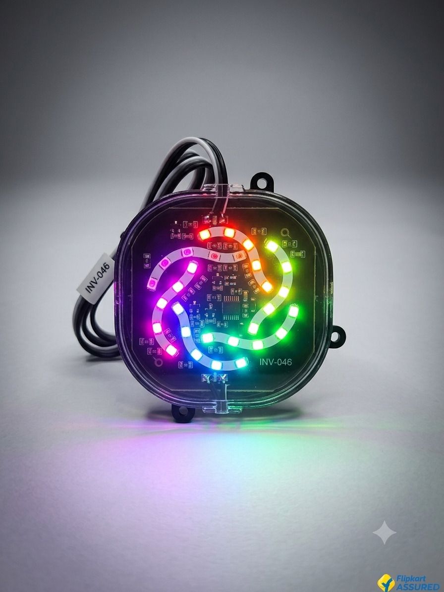 highglow 12V DC RGB LED Light Module with Dynamic Multicolor Effects for Bike & Car Car Dash Indicator Lamp-picture-1