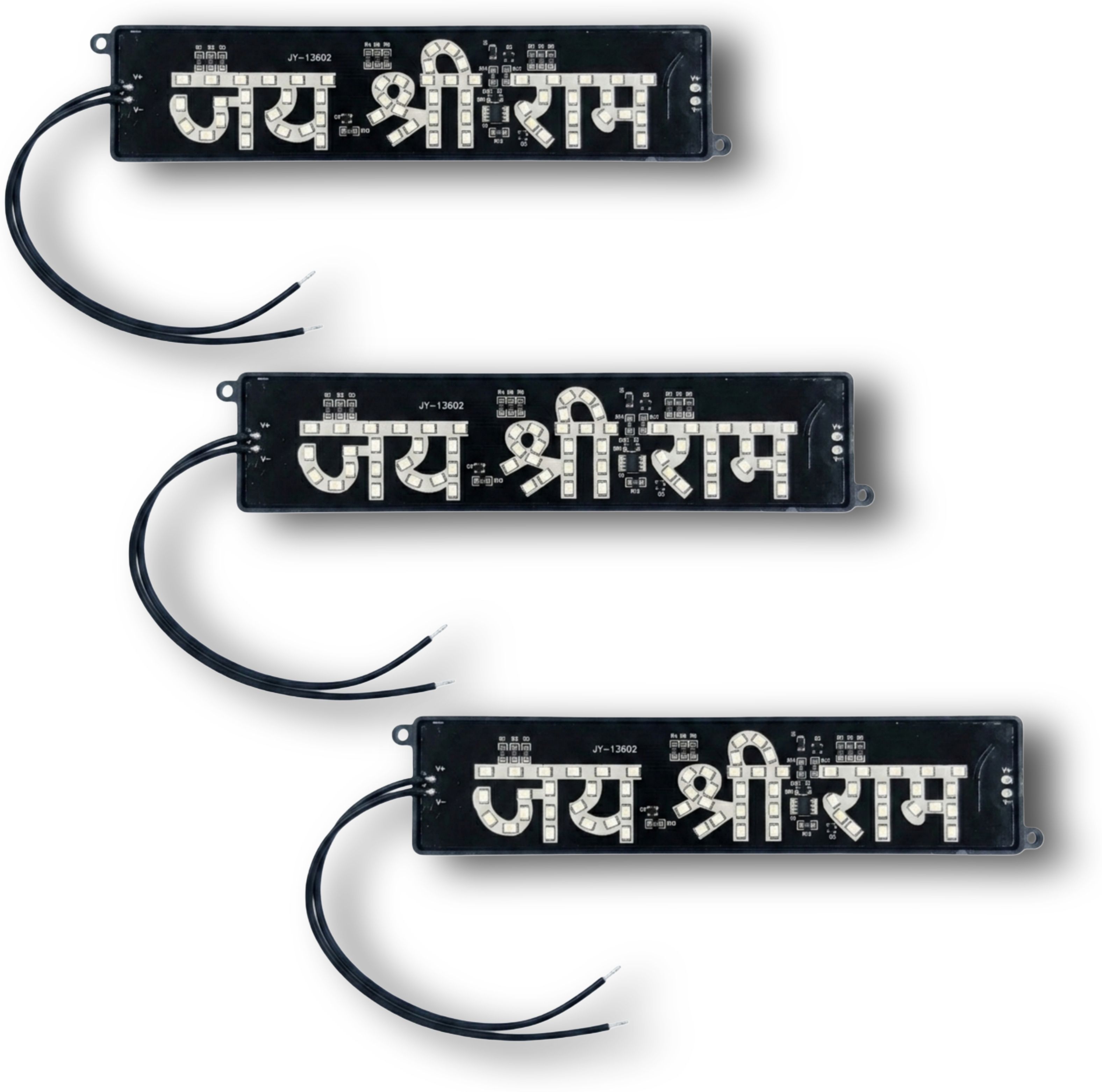 12V DC "Jai Shree Ram" LED Logo for Bike Multi Function Action LED Sign Board Car Dash Indicator Lamp-image-6