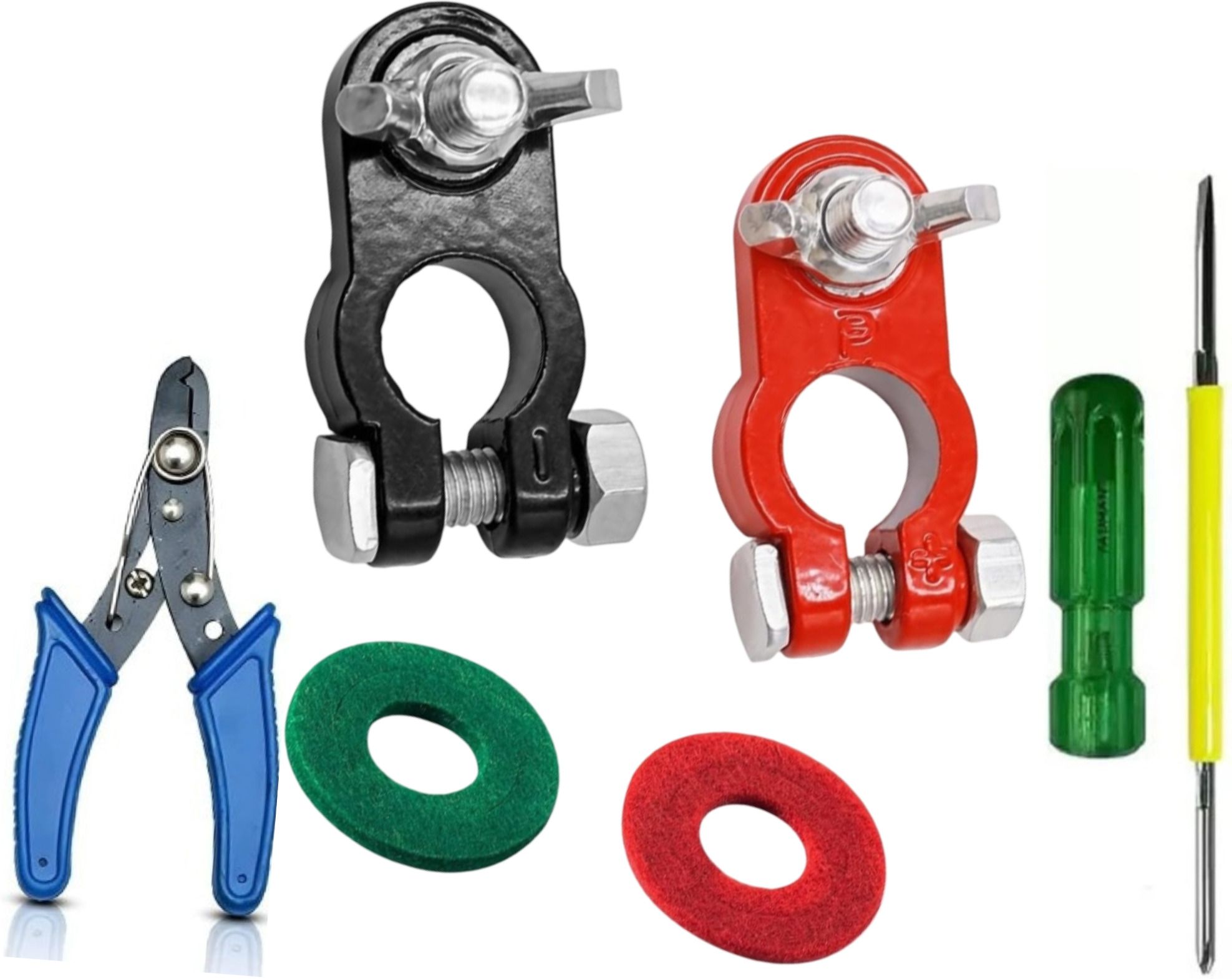 toolbux Quick Disconnect Battery Terminal Connectors Heavy Duty Car Clamp Set 1 Car Dash Switch Panel-picture-41