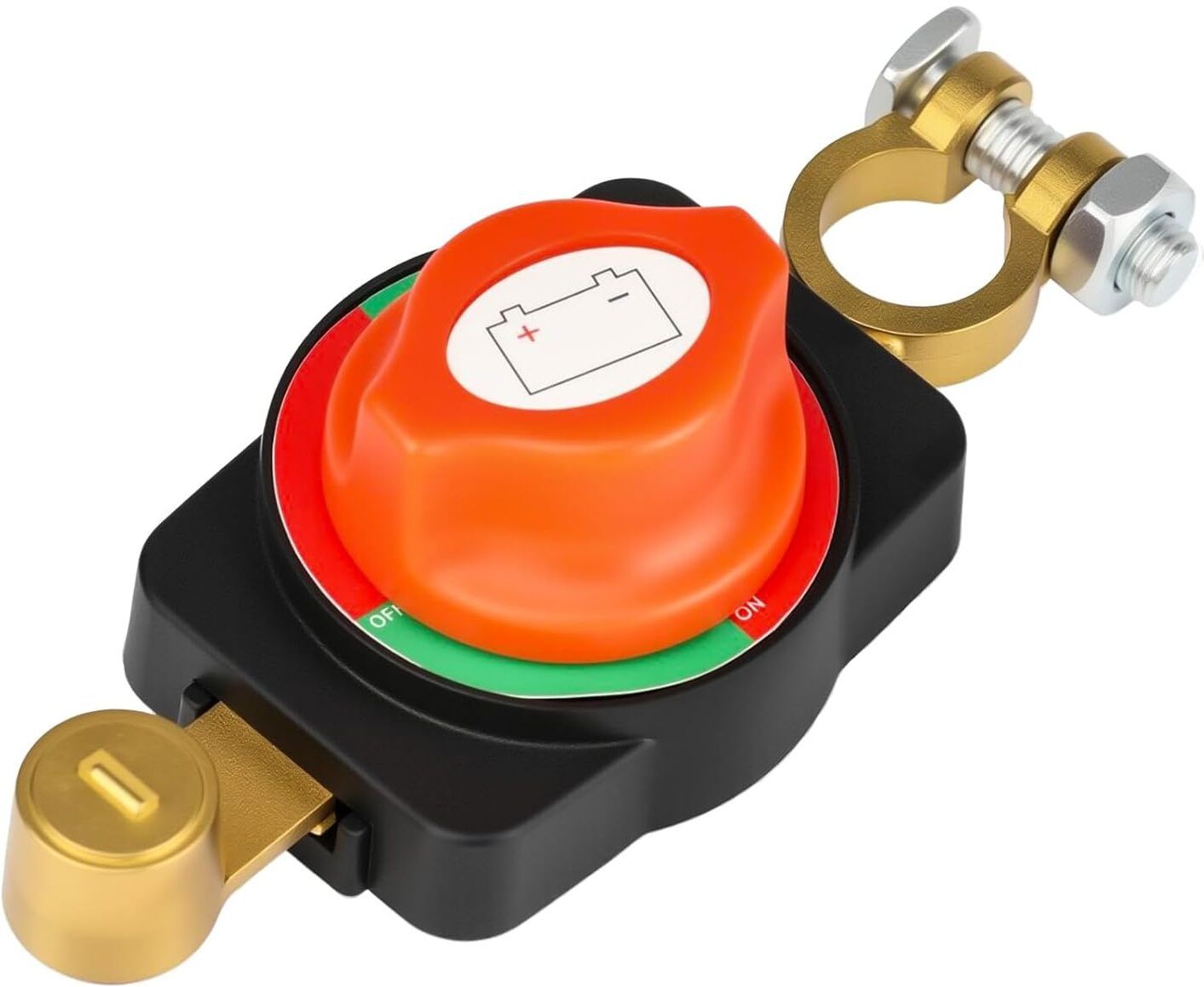 toolbux 12-48V Universal Battery Cut Off Switch Top Post Pure Copper Terminal Switch 1 Car Dash Switch Panel-picture-6