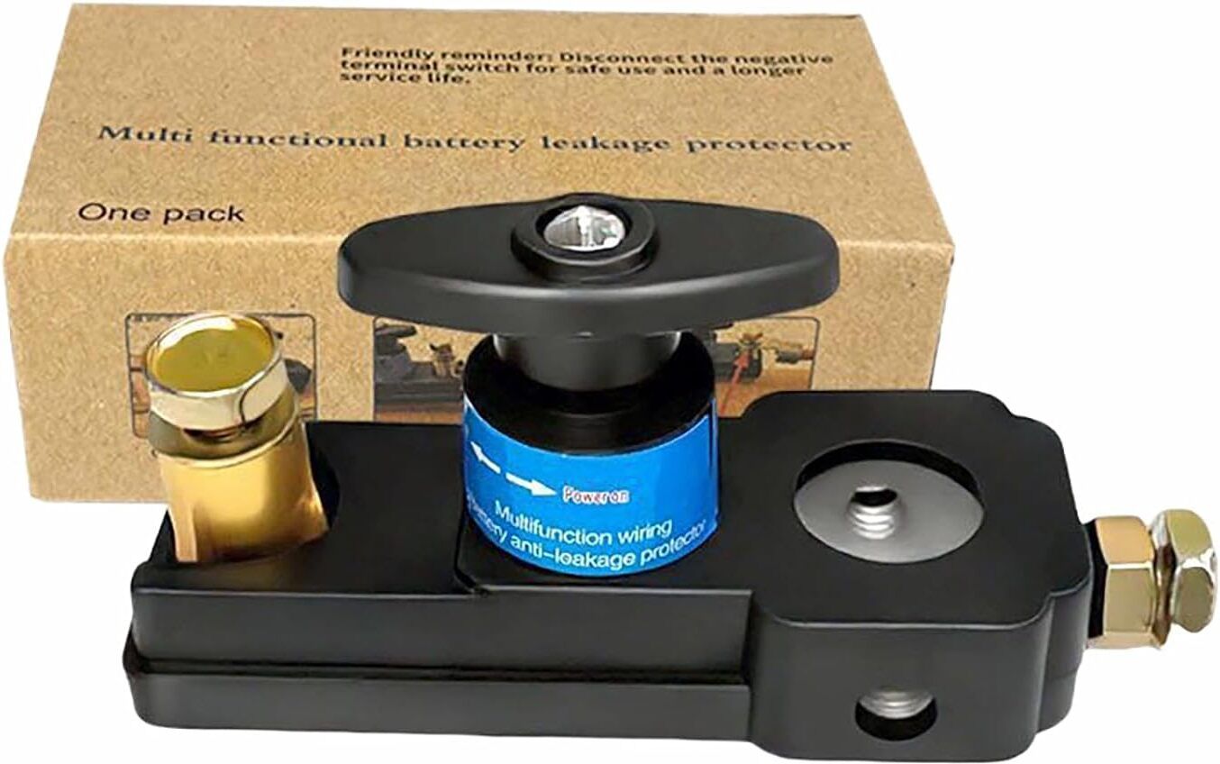 toolbux Heavy Duty Battery Cut Off Switch 12V/24V for Car Truck RV Motorcycle 1 Car Dash Switch Panel-picture-7