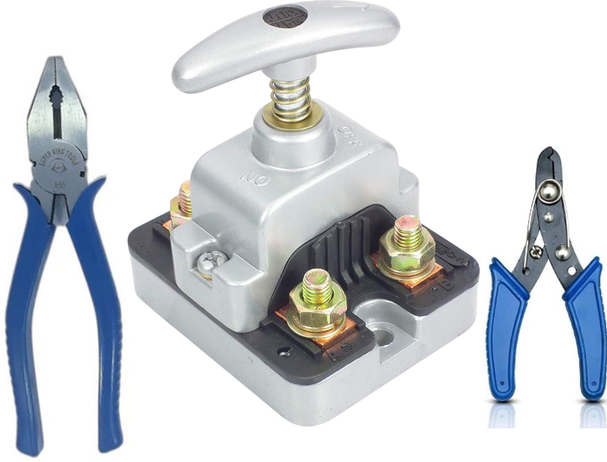 toolbux TD-4001 Battery Master Isolator Switch with Dash Mount Panel for Cars 1 Car Dash Switch Panel-picture-10