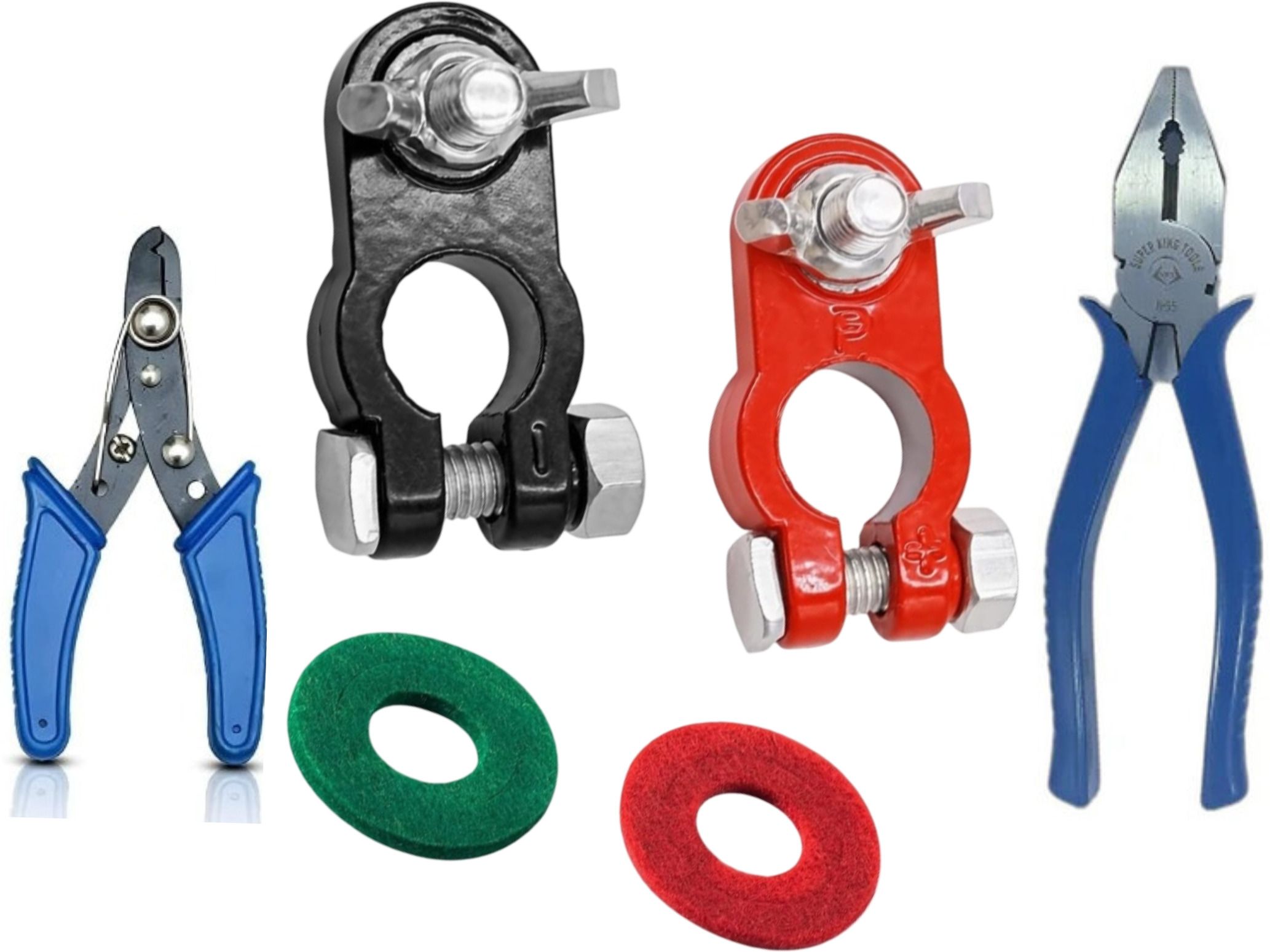 toolbux Car Battery Terminal Ends Heavy Duty Quick Release Connector Pair Set 1 Car Dash Switch Panel-picture-35