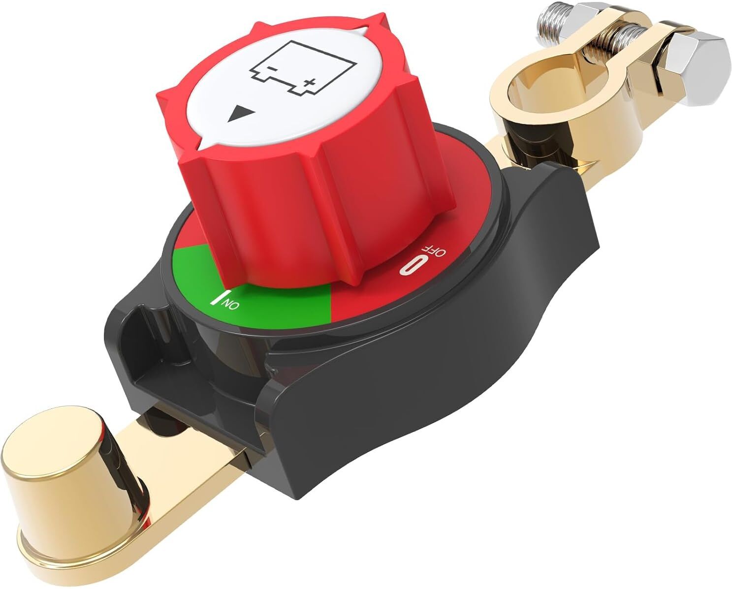 toolbux 12-48V Battery Cut Off Switch Top Post Disconnect Pure Copper Terminal Clamp 1 Car Dash Switch Panel-picture-3