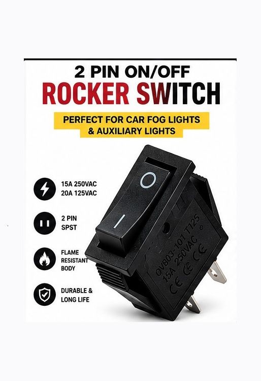AC 15A 250V 20A 125V 2 Pin ON OFF Rocker Switch Black Pack 1 X37 1 Car Dash Switch Panel-image-46