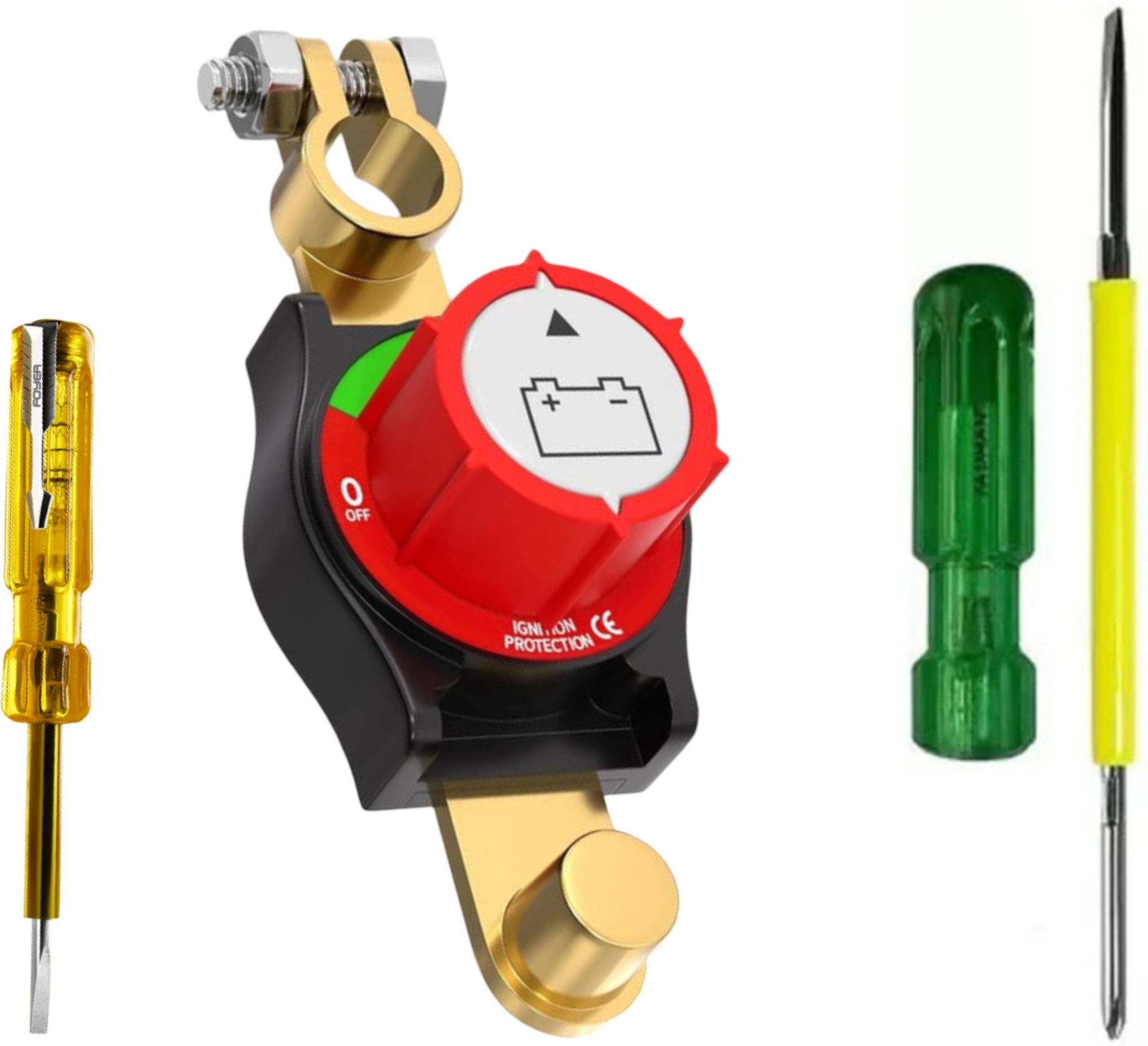 Battery Master Disconnect Switch 12V-48V for Cars Trucks RVs and Marine Use 1 Car Dash Switch Panel-image-46