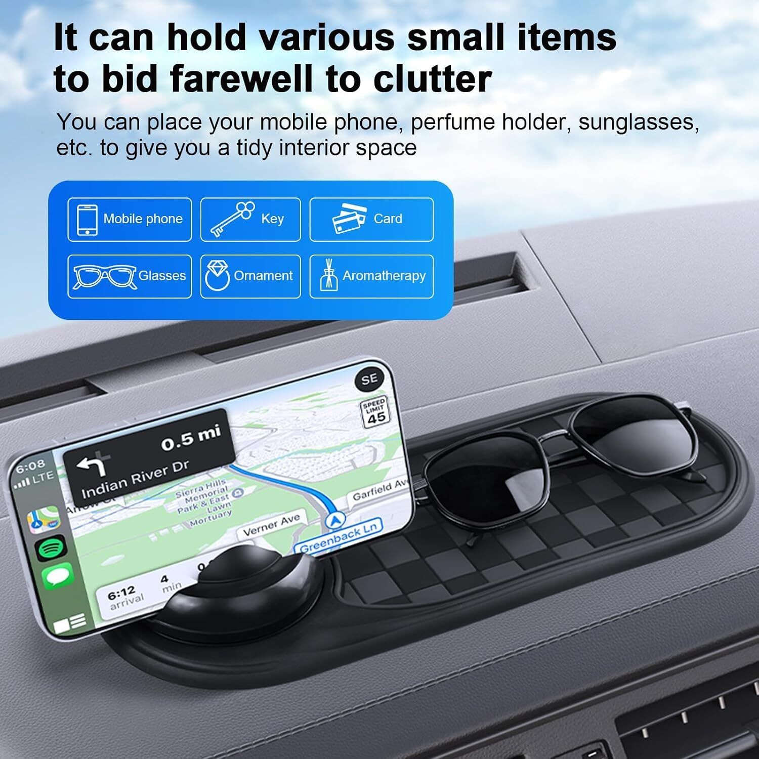 astound Car Accessories Car Anti Slip Phone Holder Mat Car Accessories Car Anti Slip Phone Holder Mat Car Dashboard Cover-picture-5