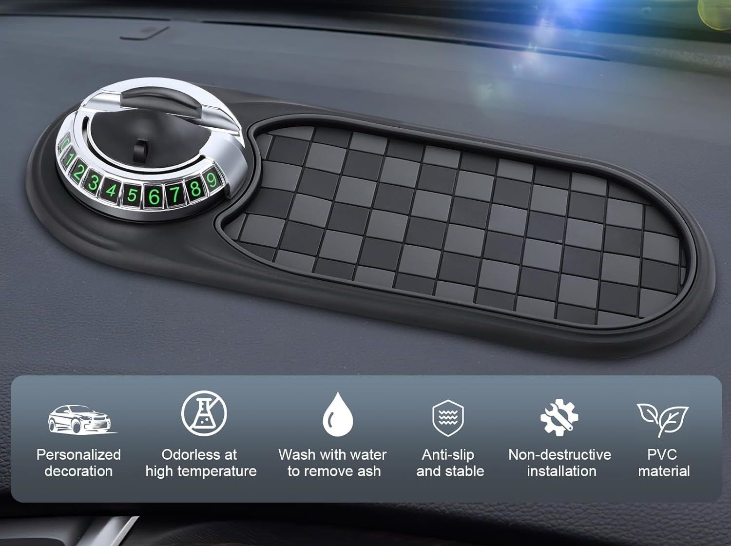 astound Vehicle Mounted Car Phone Holder with Rotatable Base Vehicle Mounted Car Phone Holder with Rotatable Base Car Dashboard Cover-picture-6
