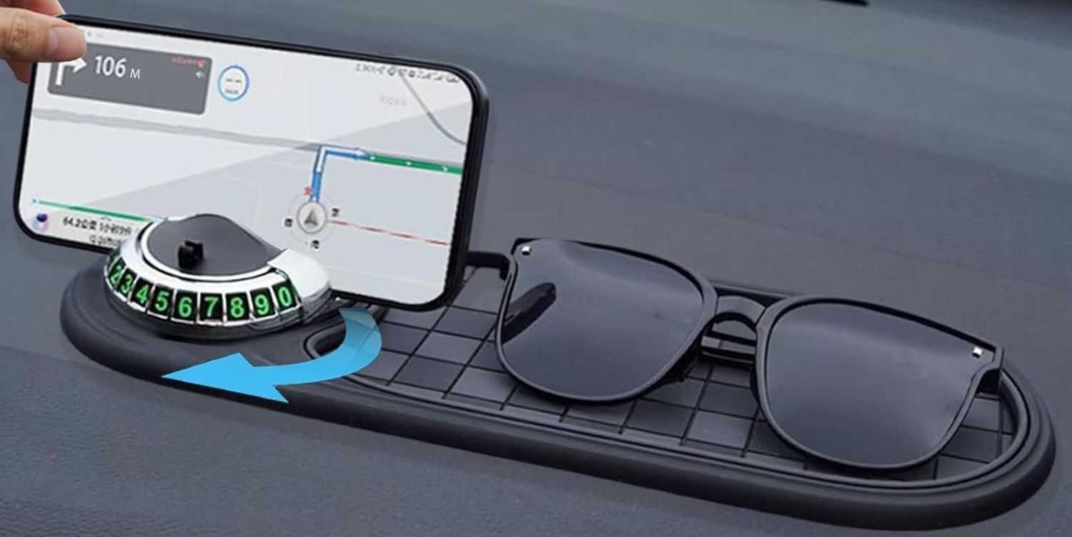 chromoto Rotatable Car Anti Slip Mat Rotatable Car Anti Slip Mat Car Dashboard Cover-picture-32