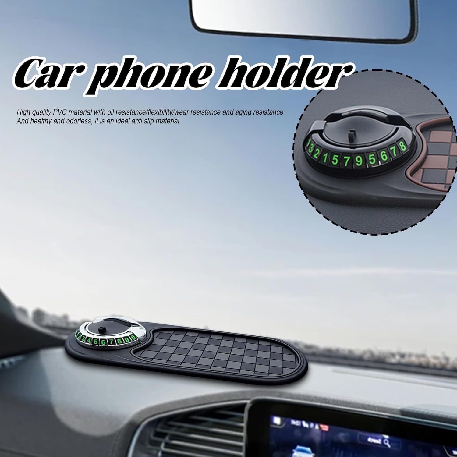 astound 4 in 1 Mobile Phone Stand for Cars | Vehicle Dash Grip Pad 4 in 1 Mobile Phone Stand for Cars | Vehicle Dash Grip Pad Car Dashboard Cover-picture-3