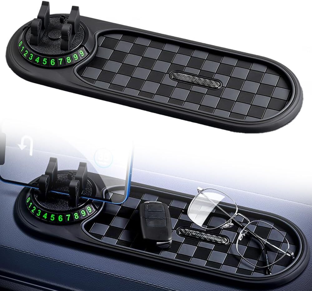 chromoto 3 in 1 Dashboard Mat with Phone Holder & Temporary Number 3 in 1 Dashboard Mat with Phone Holder & Temporary Number Car Dashboard Cover-picture-15