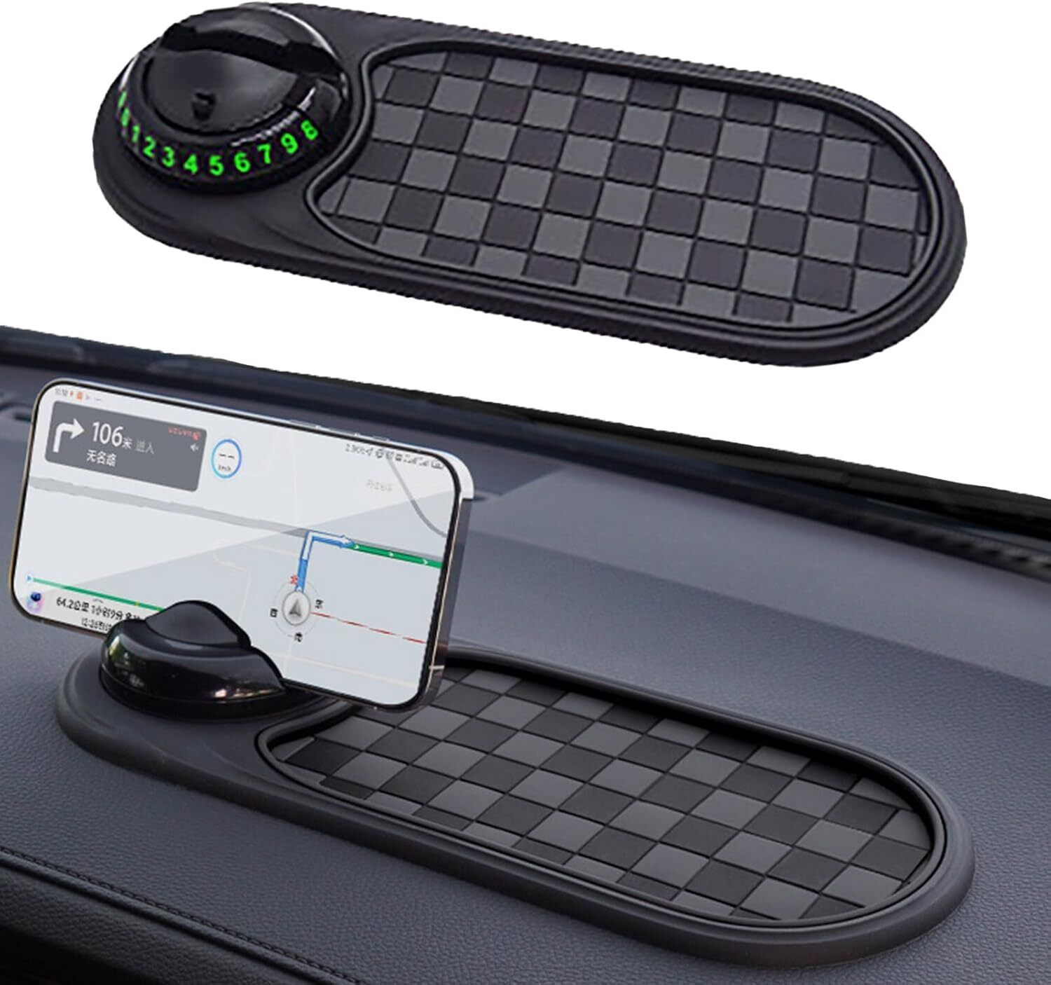 chromoto Rotatable Anti Skid Car Dashboard Pad Rotatable Anti Skid Car Dashboard Pad Car Dashboard Cover-picture-31