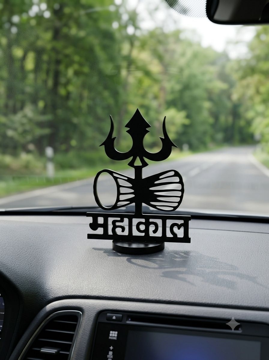 Lord Shiva Mahakal Dashboard Decor Car Dashboard Cover-image-15