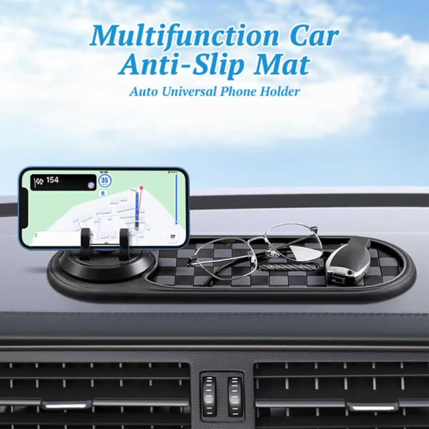 chromoto Premium Anti Slip Mat for Car Dashboard Premium Anti Slip Mat for Car Dashboard Car Dashboard Cover-picture-37