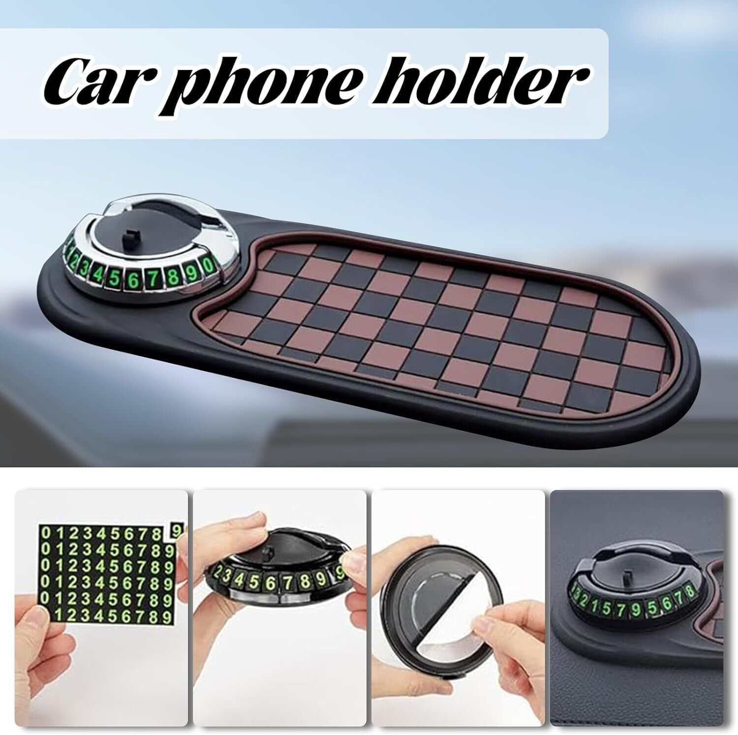 astound Multifunctional 4-in-1 Mobile Phone Stand On-Board Anti-Slip Pad Multifunctional 4-in-1 Mobile Phone Stand On-Board Anti-Slip Pad Car Dashboard Cover-picture-14