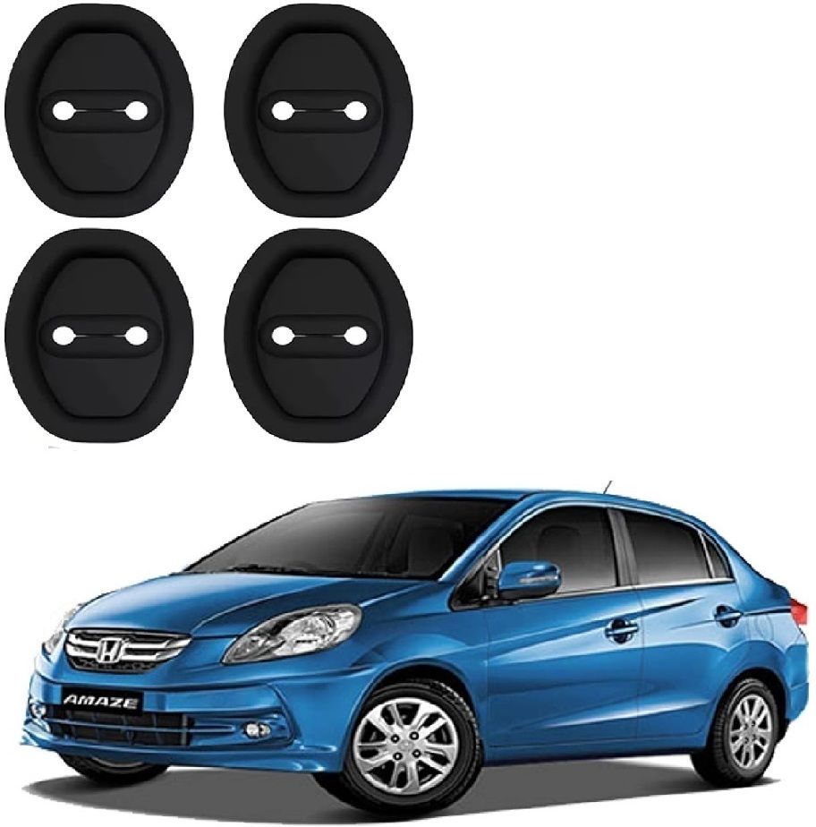 roshneer enterprises DOOR Lock Protector 4 PCS Silicone Rubber Latch Cover For HONDA AMAZE 01 Car Door Lock Actuator-picture-27