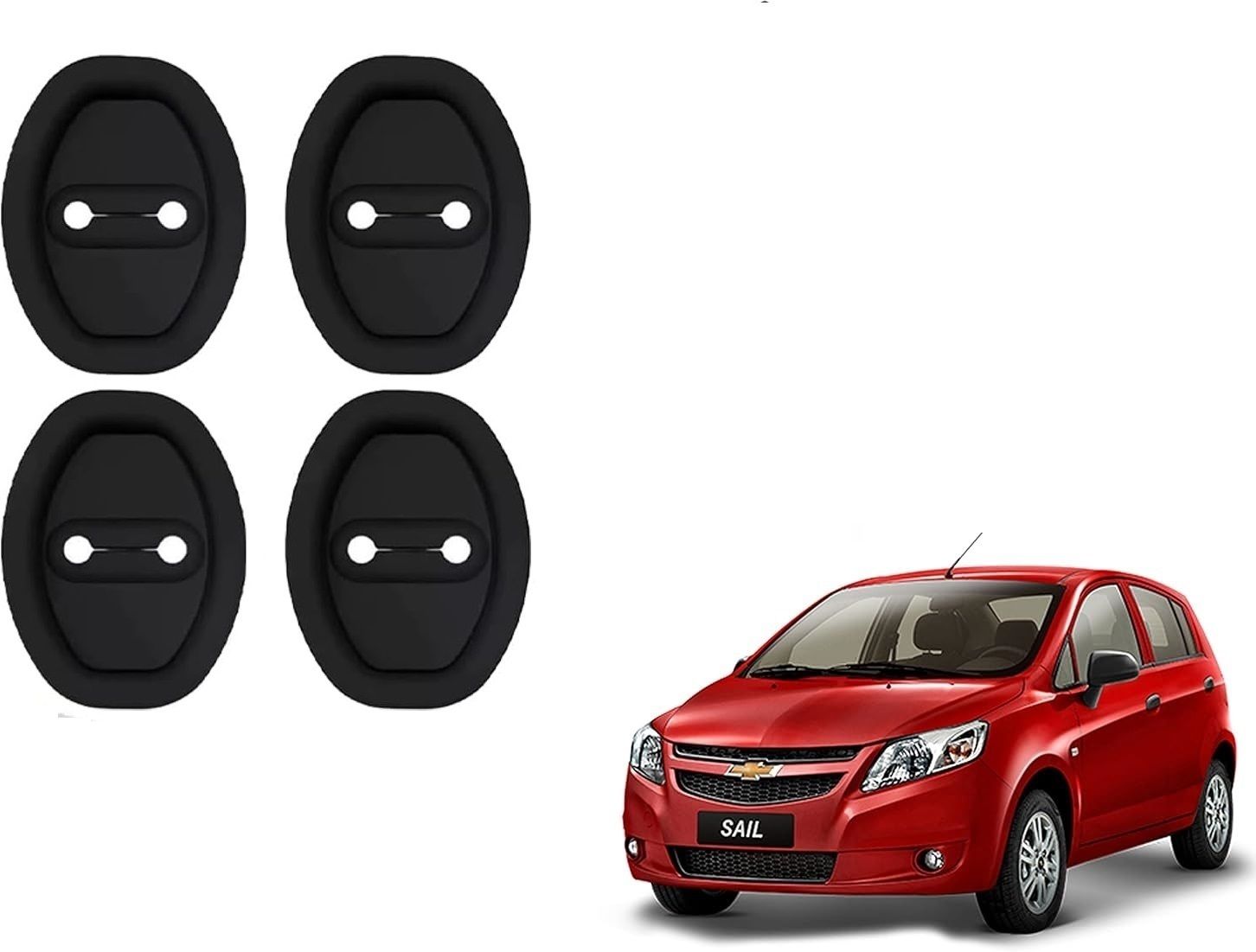 DOOR Lock Protector 4 PCS Silicone Rubber Latch Cover For U-VA SAIL 01 Car Door Lock Actuator-image-14