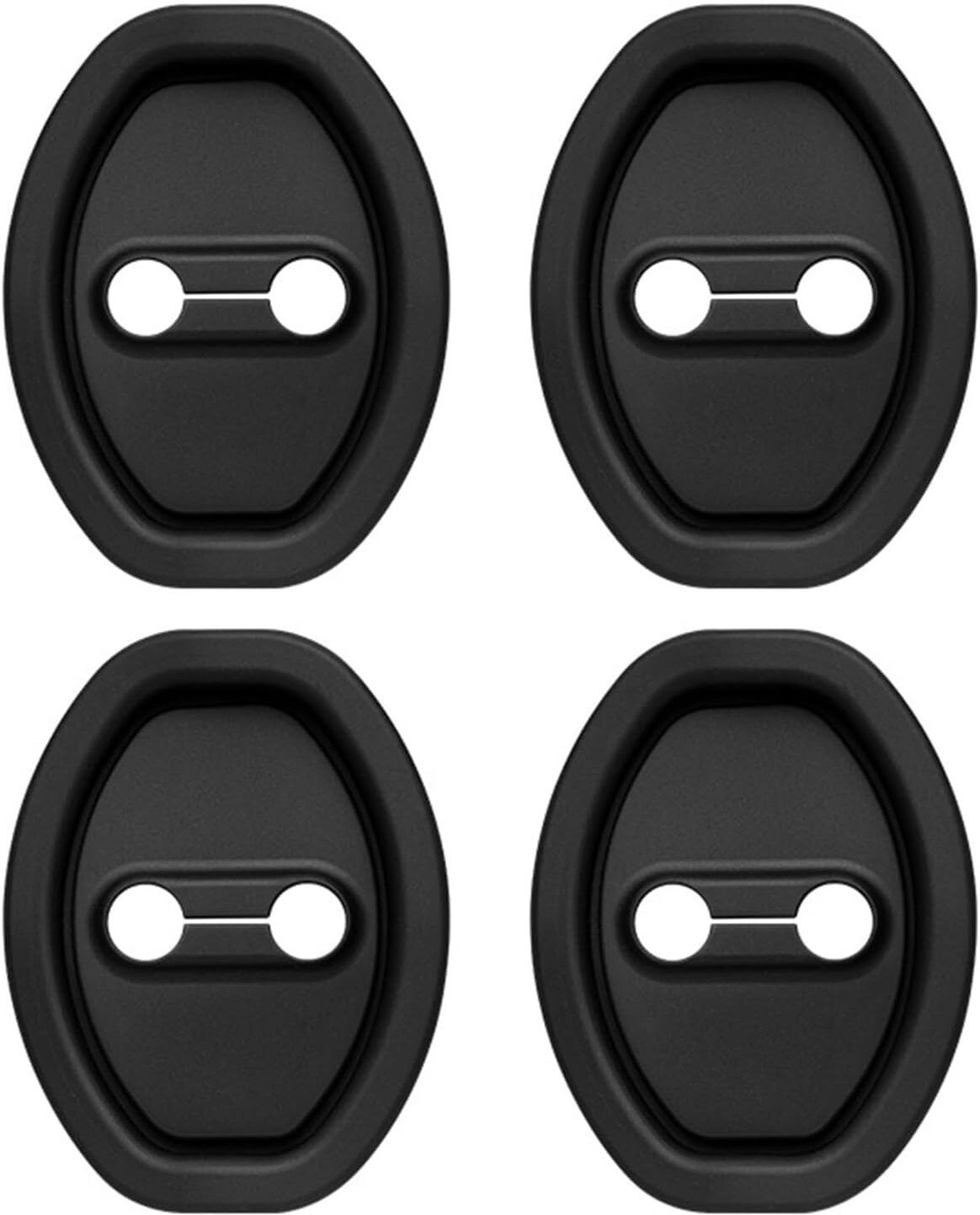 zinnia 4PCS Car Silicone Door Latch Lock Protective Cover Car Pet Door Protector Car Door Lock Actuator-picture-14