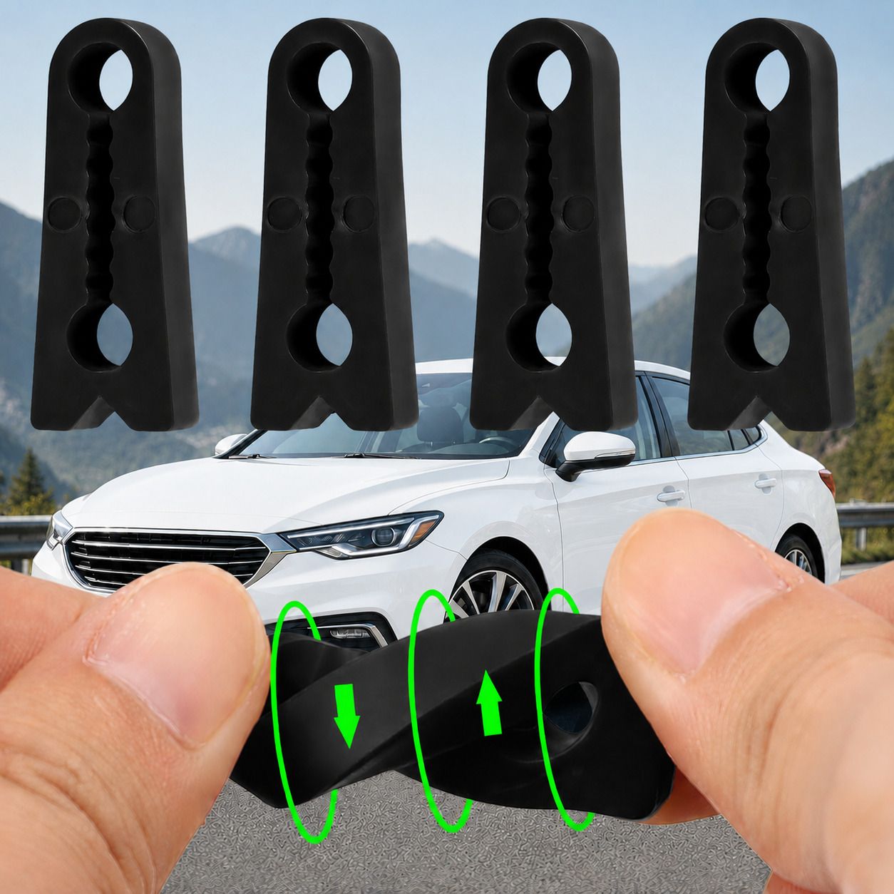 Car Door Shock Absorber 4Pcs | Car Door Noise Reducer Silicone Buffer Pad Car Door Lock Actuator-image-35