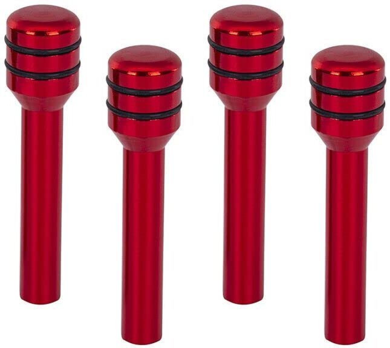 Door Lock Knob Pull Pin Aluminum Interior Door Lock Universal Item 4PC Red Car Door Panel-image-13