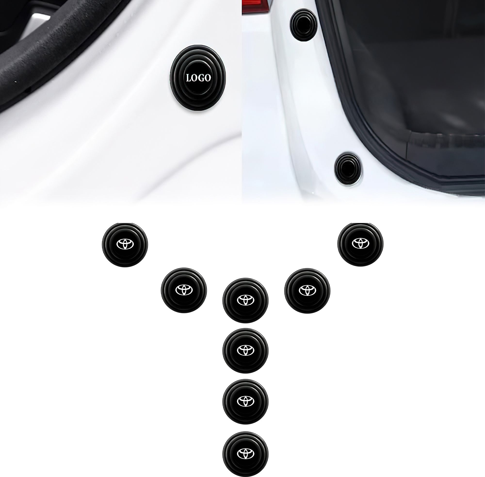 Car Door Shock Absorber Pads Rubber Hood Pad Sound Proof Sticker For Innova Car Door Panel-image-32