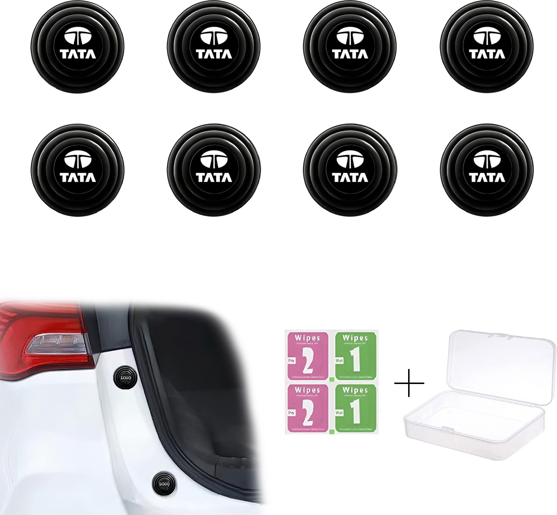 brainle Car Door Shock Absorber Pads Rubber Hood Pad Sound Proof Sticker for Nexon Car Door Panel-picture-16