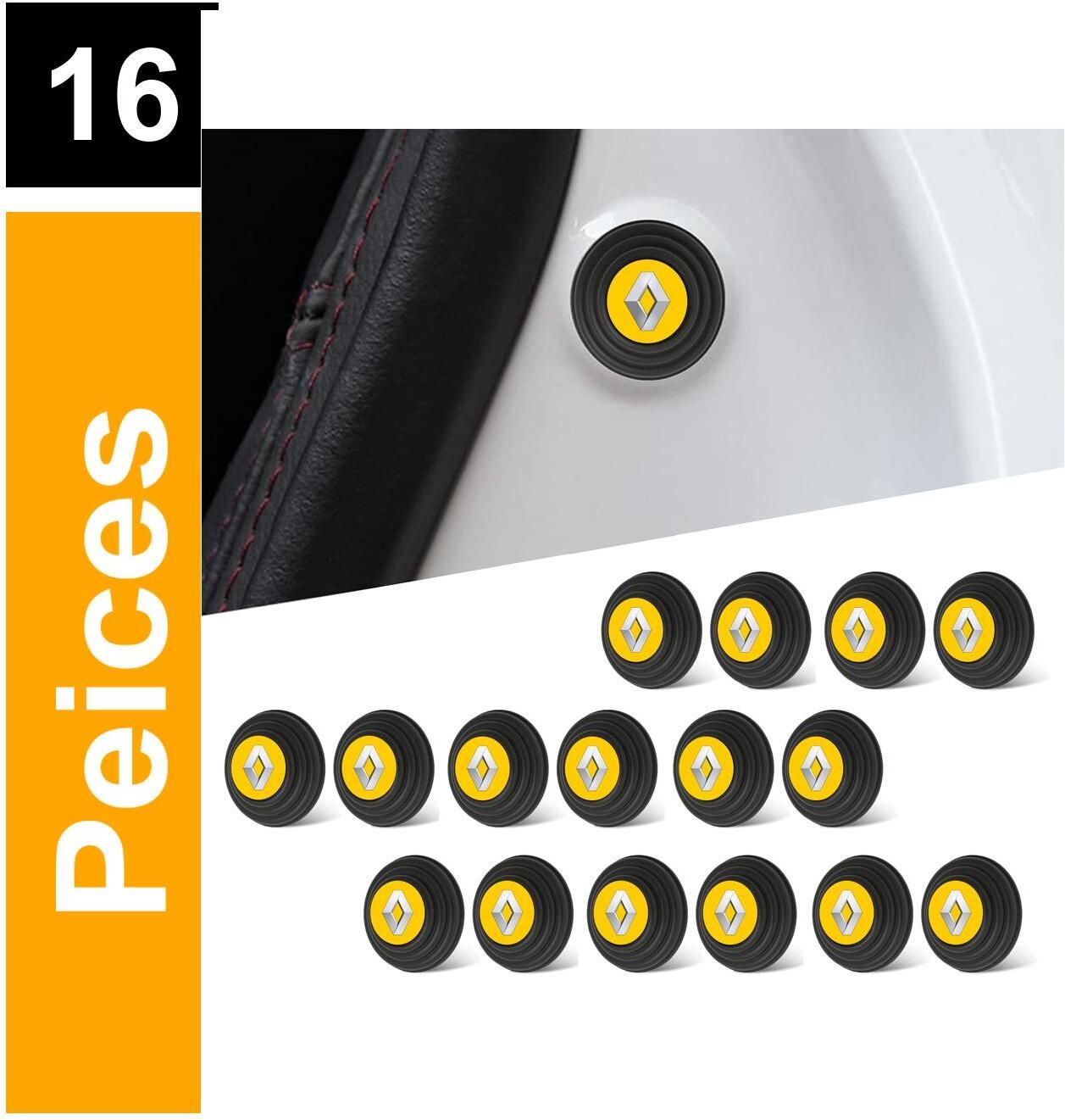 16 Pcs Car Door Protection Shock Absorbers Rubber Buffer Cush Pads For Renault Car Door Panel