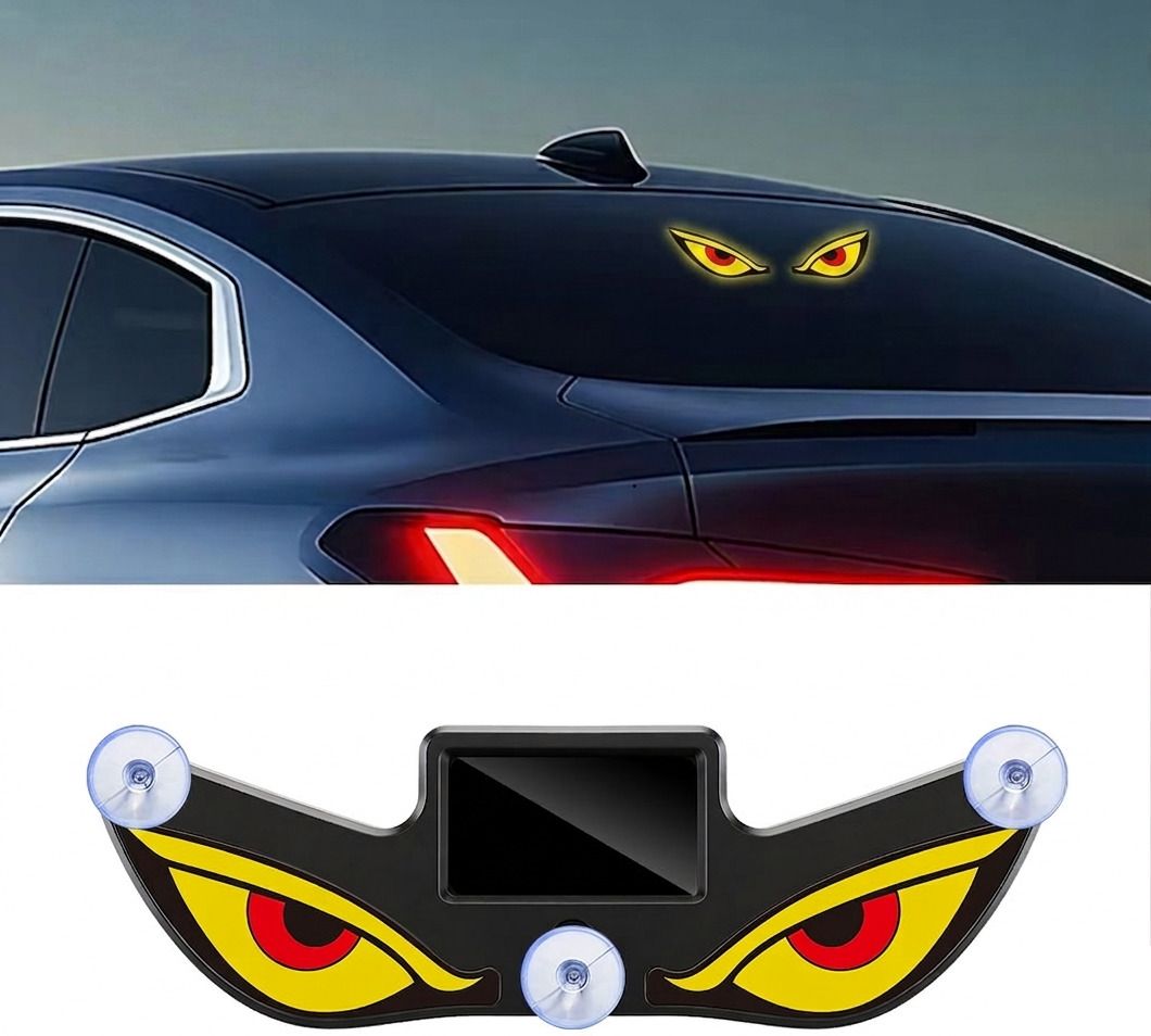 Wireless Windshield Devil Eye LED Light Solar Powered Demon Eye Shape Light Car Fancy Lights-image-48