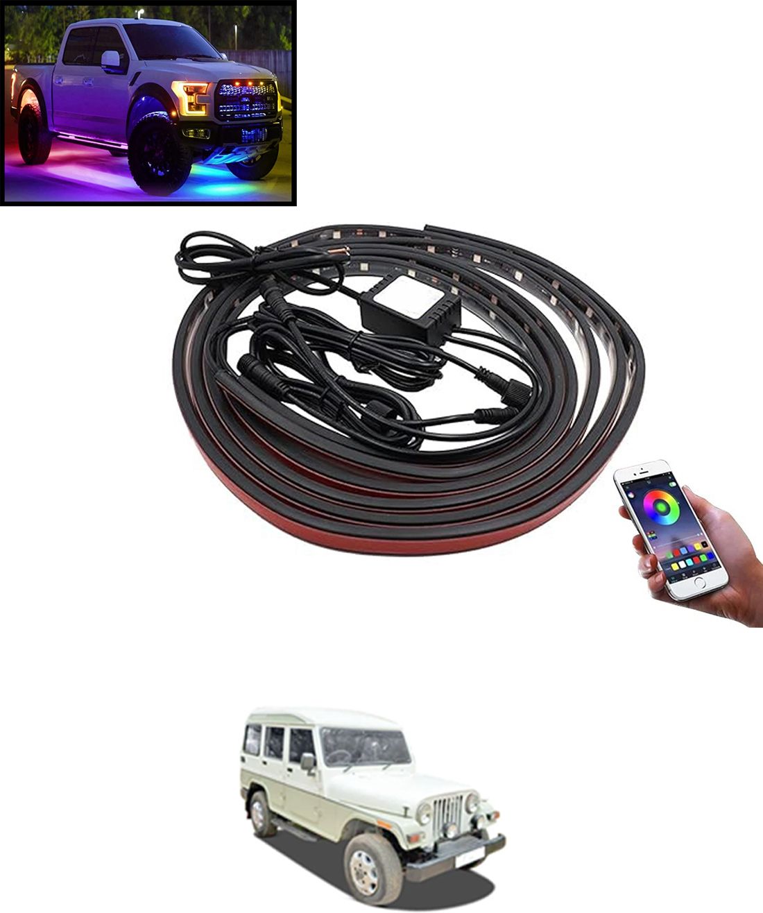 maties Multiple Lighting Modes Vibrant LED Waterproof Design Chassi Light For Car-183 Car Fancy Lights-picture-44