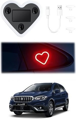 Heart Shaped Ambient Light with Solar & USB Charging Maruti Suzuki S Cross Car Fancy Lights-image-47