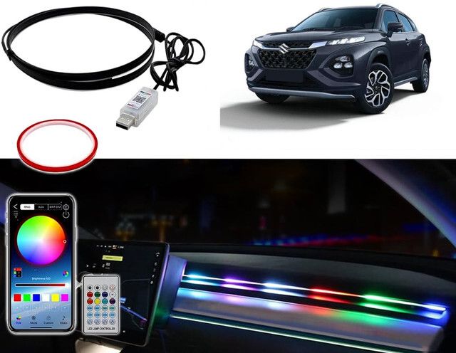 Car USB 110cm k4 app control Ambient Light Dashboard Symphony light For Fronx Car Fancy Lights-image-27