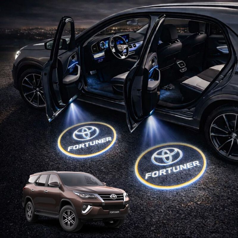 LED Ghost Shadow Light for Toyota Fortuner Door Logo Projector Car Fancy Lights-image-42