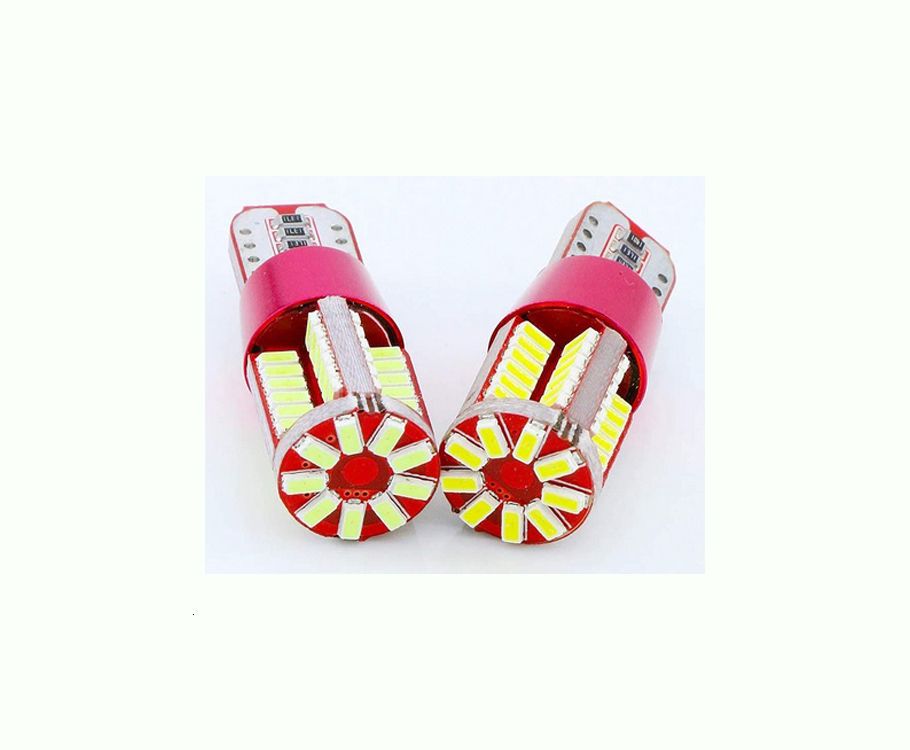 T10 57SMD LED Parking Light Bulb White Pack of 2 Car Bike X441 Car Fancy Lights-image-19
