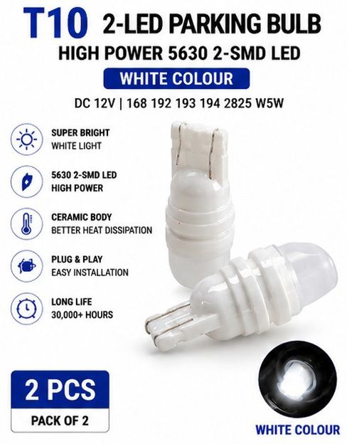 T10 W5W 2SMD 5630 Ceramic LED Bulb White 12V Instrument Pack 2X361 Car Fancy Lights-image-31