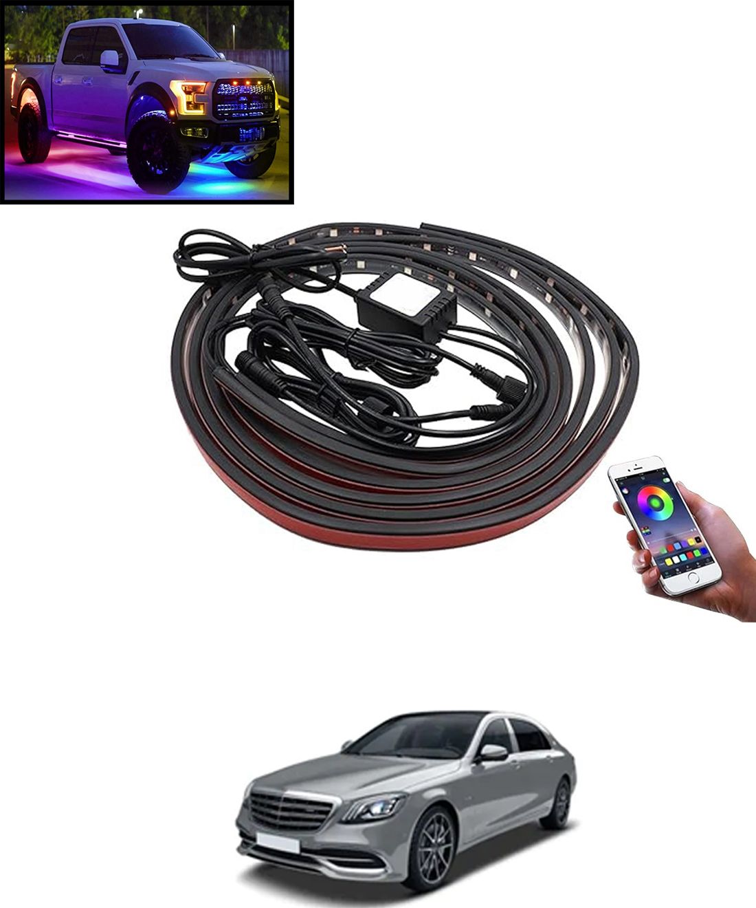 maties Multiple Lighting Modes Vibrant LED Waterproof Design Chassi Light For Car-229 Car Fancy Lights-picture-4