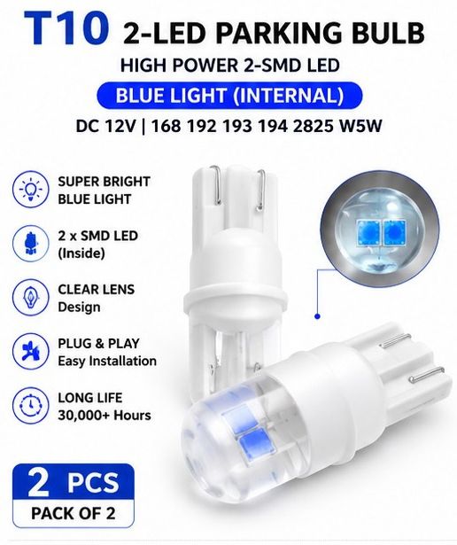 xzrtz T10 W5W 2SMD 5630 Ceramic LED Bulb Blue 12V Instrument Pack 2X355 Car Fancy Lights-picture-14