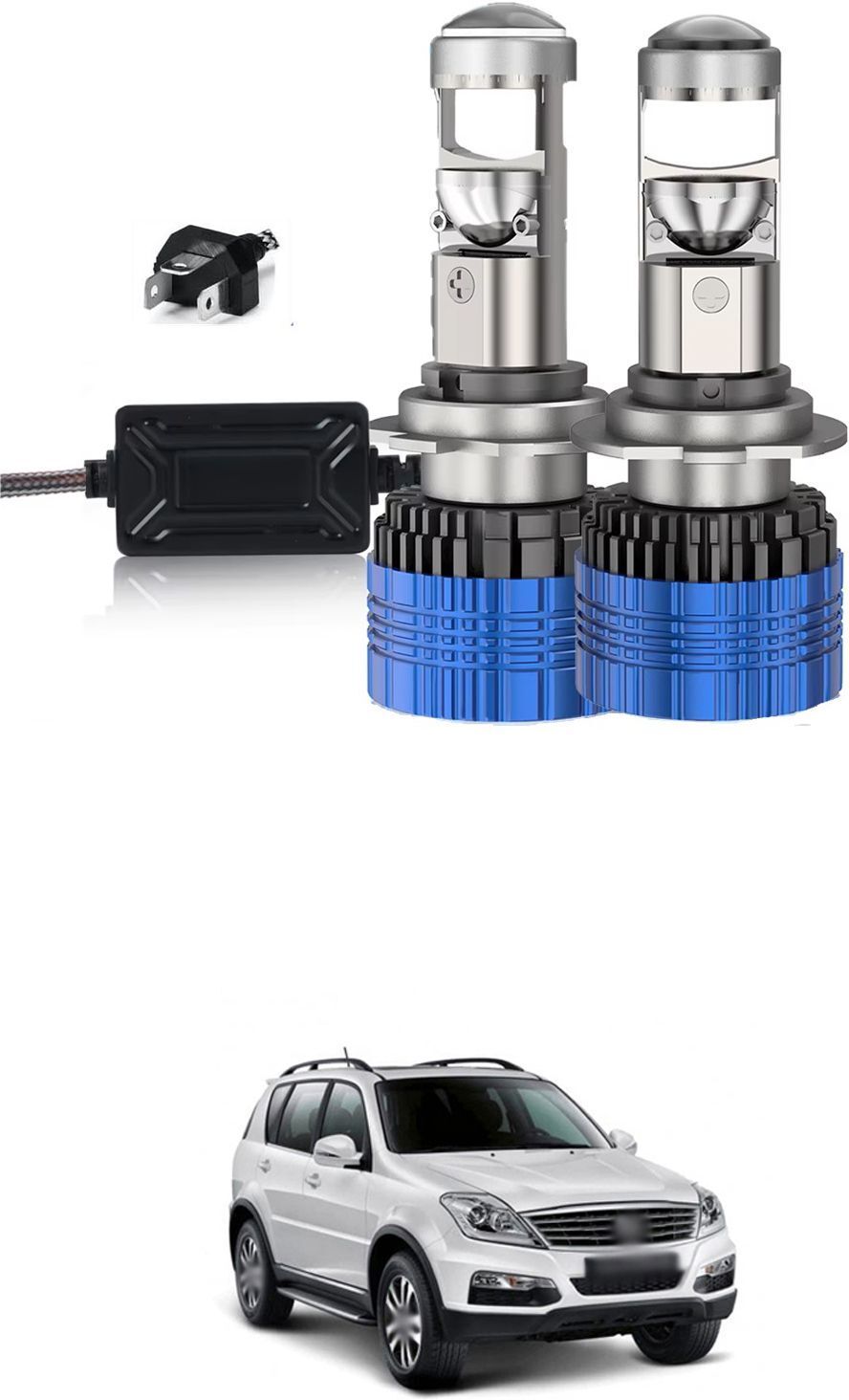 H4 Fitting Led Headlight Bulb High Low Beam Lens Headlamp Bulb With Fan SG1686 Car Fancy Lights-image-25
