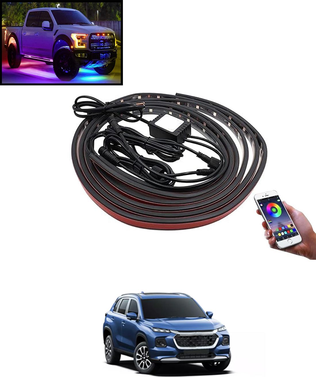 maties Multiple Lighting Modes Vibrant LED Waterproof Design Chassi Light For Car-126 Car Fancy Lights-picture-36