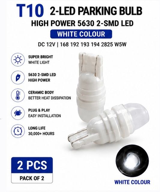 T10 W5W 2SMD 5630 Ceramic LED Bulb White 12V Instrument Pack 2X430 Car Fancy Lights-image-37