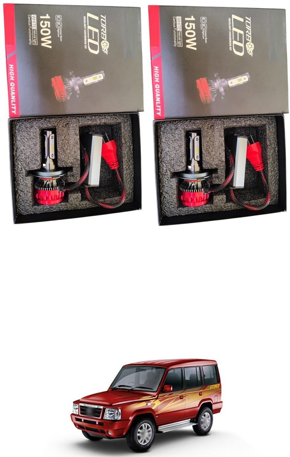H4 Fitting Led Headlight Bulb High Low Beam Lens Headlamp Bulb With Fan SG2354 Car Fancy Lights-image-15
