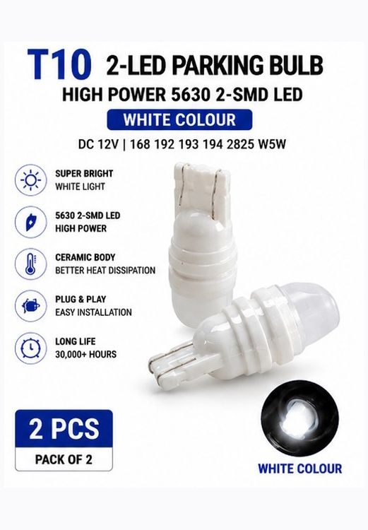 T10 W5W 2SMD 5630 Ceramic LED Bulb White 12V Instrument Pack 2 X30 Car Fancy Lights-image-38