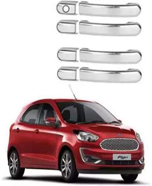 Car silver Plated chrome door Handle catch cover for Ford Figo Car Grab Handle Cover-image-31