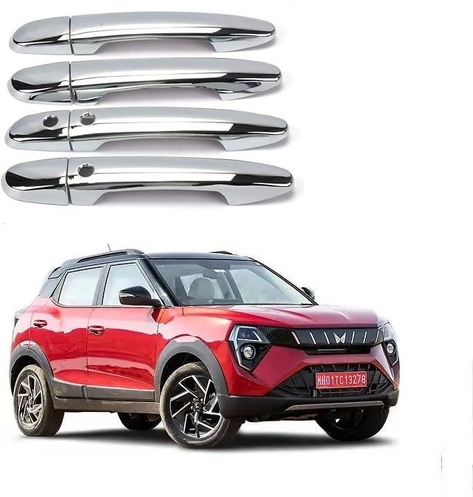 Catch Cover Door Handle Cover CHROME with Sensor Hole FOR XUV 3XO Car Grab Handle Cover-image-39