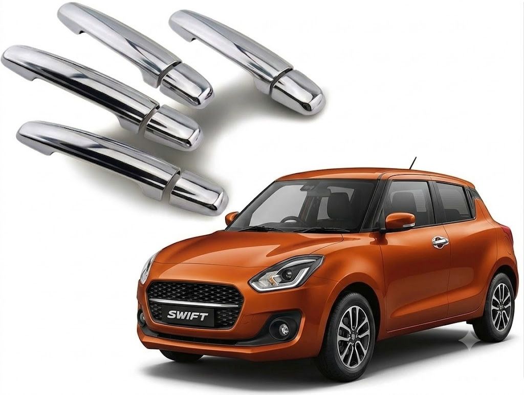 car chrome door handle-Maruti Suzuki-2021-Swift-N62 Car Grab Handle Cover-image-21