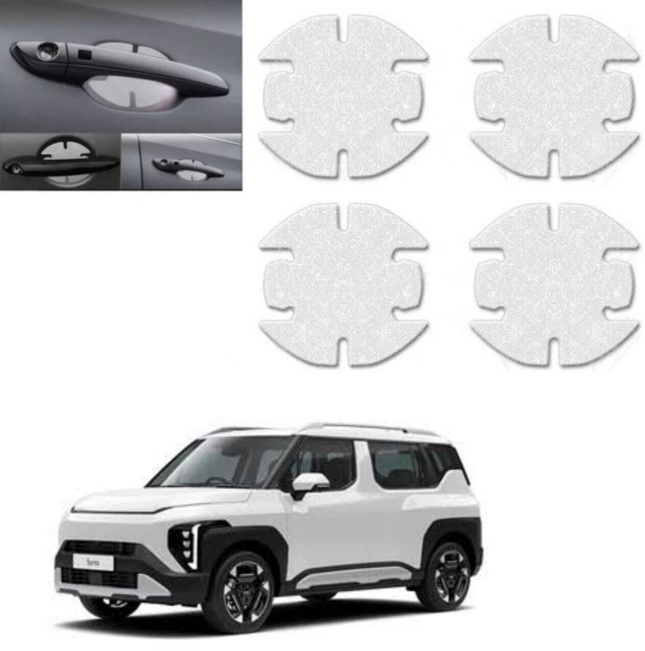 Car Door Scratch Protection Sticker Finger Guard (PU) Transparent for A_05 Car Grab handle