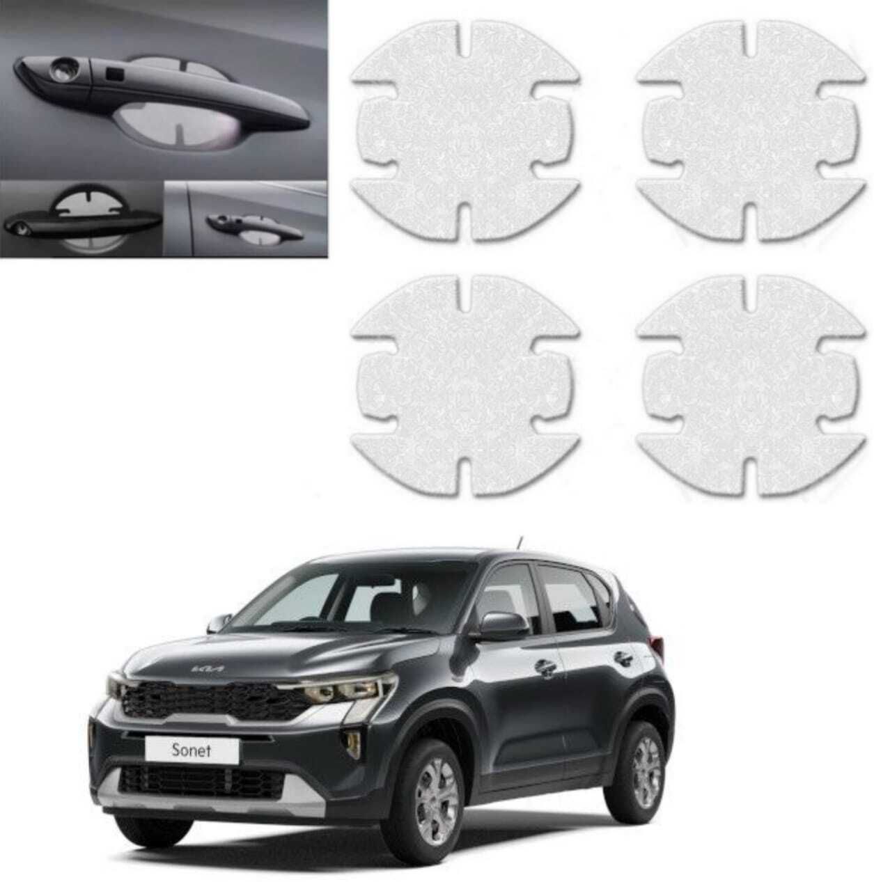 Car Door Scratch Protection Sticker Finger Guard (PU)For Sonet_A6 Car Grab handle