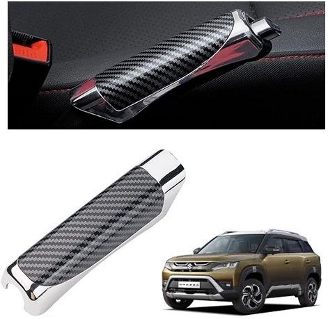 energetic Self-Adhesive Parking Brake Handle Decorative Cover for Maruti BREZZA 2025 Car Handbrake Grip-picture-15