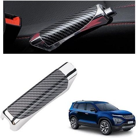 Self-Adhesive Parking Brake Handle Decorative Cover for Safari 2021 Car Handbrake Grip-image-1