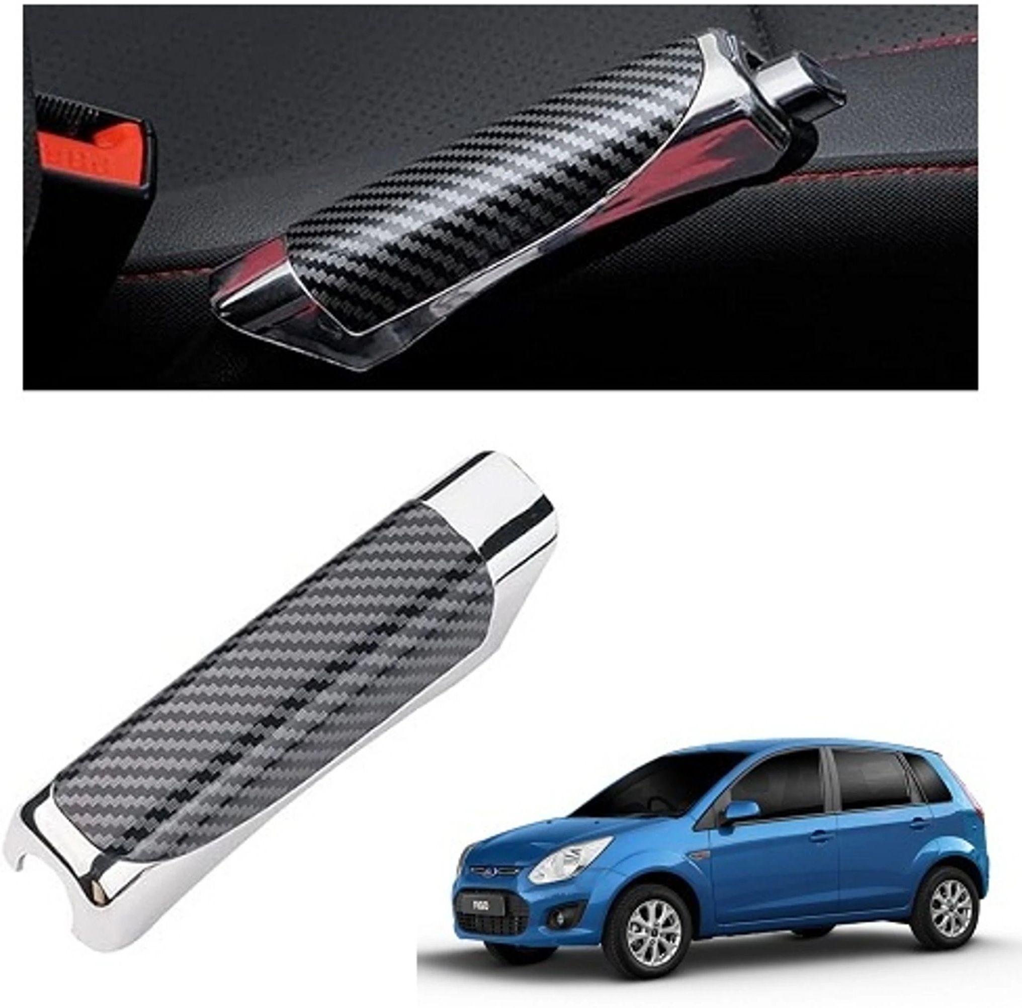 hrs brothers Universal For All Cars Plastic Handbrake Grip Cover (Black) -140 Car Handbrake Grip-picture-14