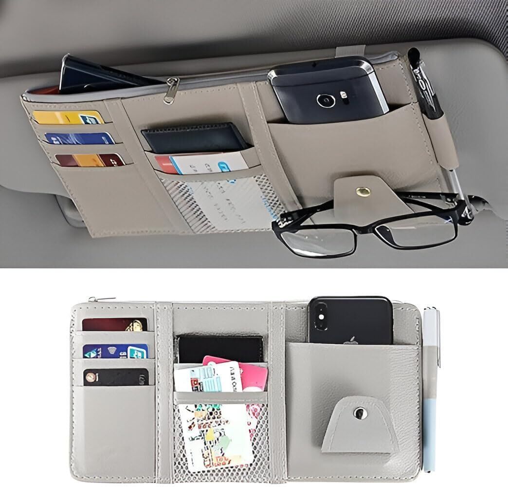 Car Sun Visor Organizer,auto interior accessories, MULTIFUNCTIONAL STORAGE BAG Car Multi Pocket